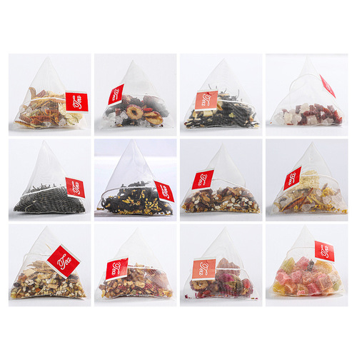 50 Piece Bulk Triangular Pack Combined Flower Tea Bags Peach Oolong Tea Chrysanthemum Cassia Tea Red Bean Coix Seed