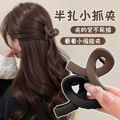 女性用シンプルなハーフタイヘアクリップ2025新しいスタイルのサイド前髪クリップショートヘアトランジションアーティファクトヘアクリップヘッドドレス