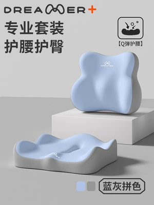 Waist support — Support Seat Cushion - comfort-series-dual-protection-set-blue-and-gray-color-combination