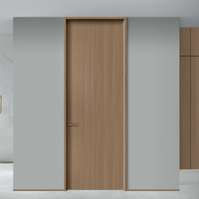 铝木门碳晶门意式实木夹板极简铝木门加高房间门卧室门纯铝防潮门