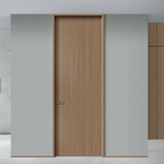 极简铝木门碳晶门意式实木夹板房间门卧室门纯铝防潮门酒店加高门