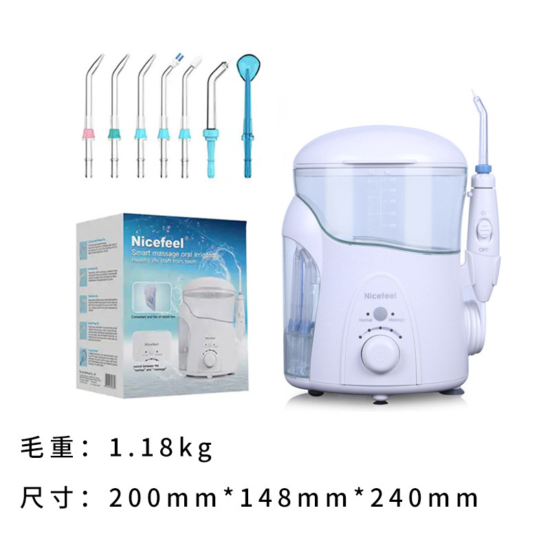 Fábrica OEM hogar adulto escritorio lavadora de dientes masaje pulso dual-modo diente limpiador transfronterizo eléctrico irrigador de dientes