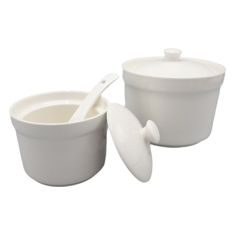 Ceramic steamer hotel special water-proof stewed small steamer with lid soup bowl swallow nest dessert steamed egg bowl for one person
