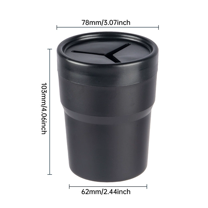 Органайзер для хранения мусора в автомобиле SD1607, круглый контейнер для мусора и мелочей, автомобильный мусорный бак в форме стакана