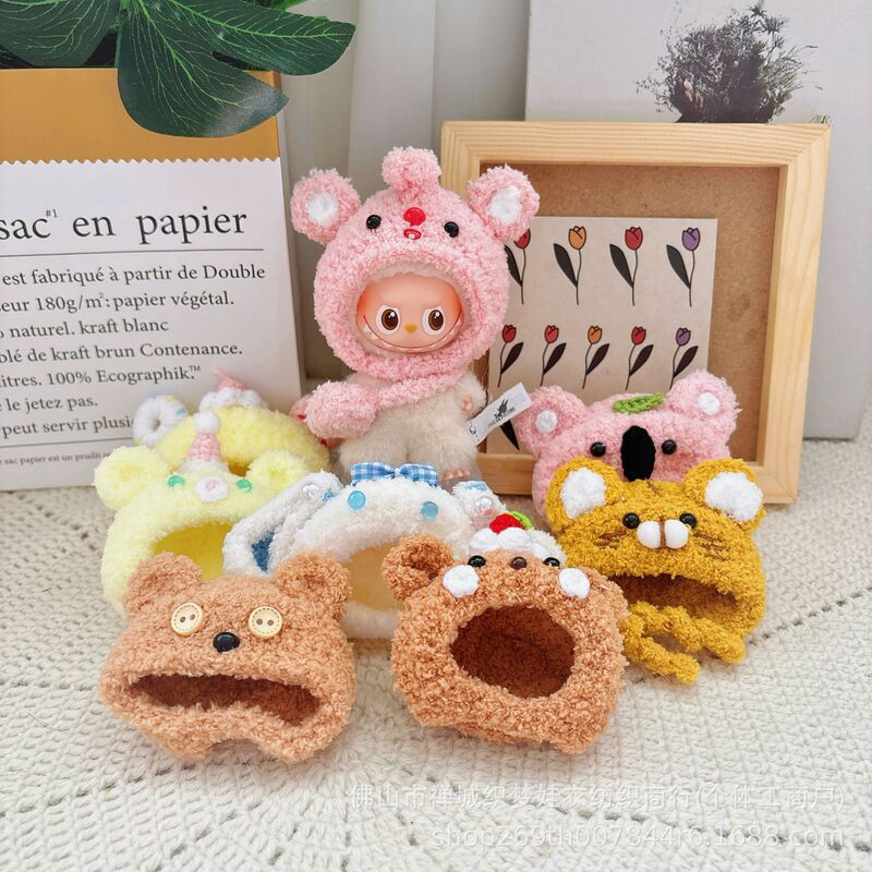 New Mini Version of Labubu Fourth Generation Baby Clothes 10cm Blind Box Labubu 4Th Generation Clothes 4.0 Suit Hood Wholesale