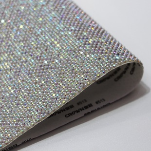 Factory direct 28cm wide shiny fashion self-adhesive water diamond net