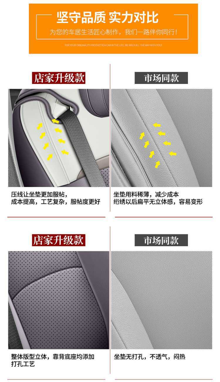 Mazda Ez-60 Special Car Seat Cushion, All-Season Universal Interior Modification, Full Leather Wear-Resistant Breathable Seat Cover