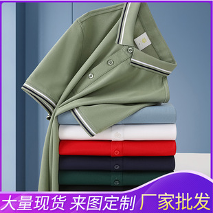 Customized Polo Shirt Work Clothes Short-Sleeved T-Shirt Corporate Team Advertising Cultural Shirt Work Clothes Embroidered Printed Logo