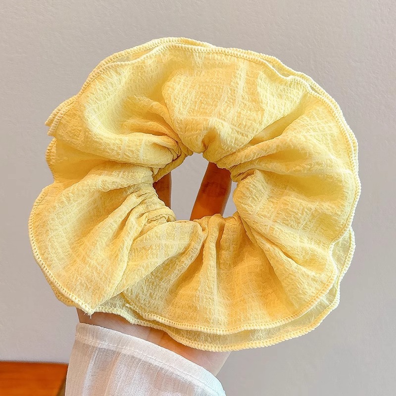 Colección de anillo de cabello lindo de intestino grande de verano de cola de caballo de cabeza de cuerda de flor de cabeza de niña universitaria estilo de alto valor de belleza joyería de cabello