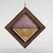 田园木质花盆盆栽绿植园艺壁挂小院仿真花艺复古客厅卧室家居装饰