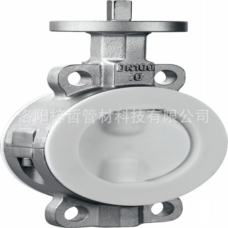 衬氟阀门 D671F46-16P 气动对夹蝶阀（全衬）