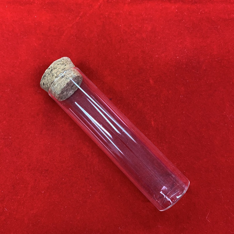 透明石英试管石英玻璃试管带软木塞 耐高温耐压器皿 石英实验仪器