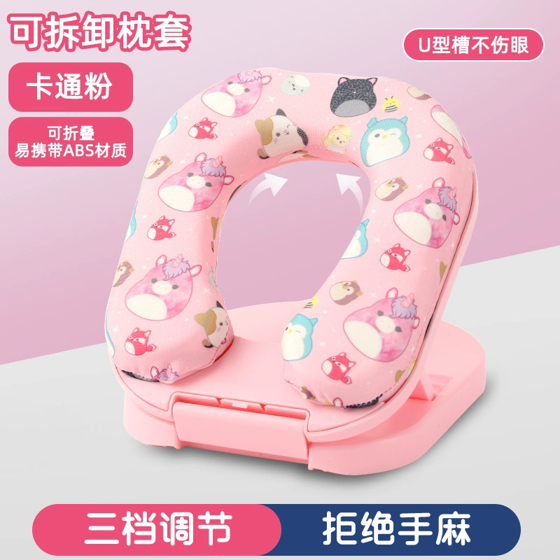 Universal children's pillow for sleep for elementary school students at lunchtime