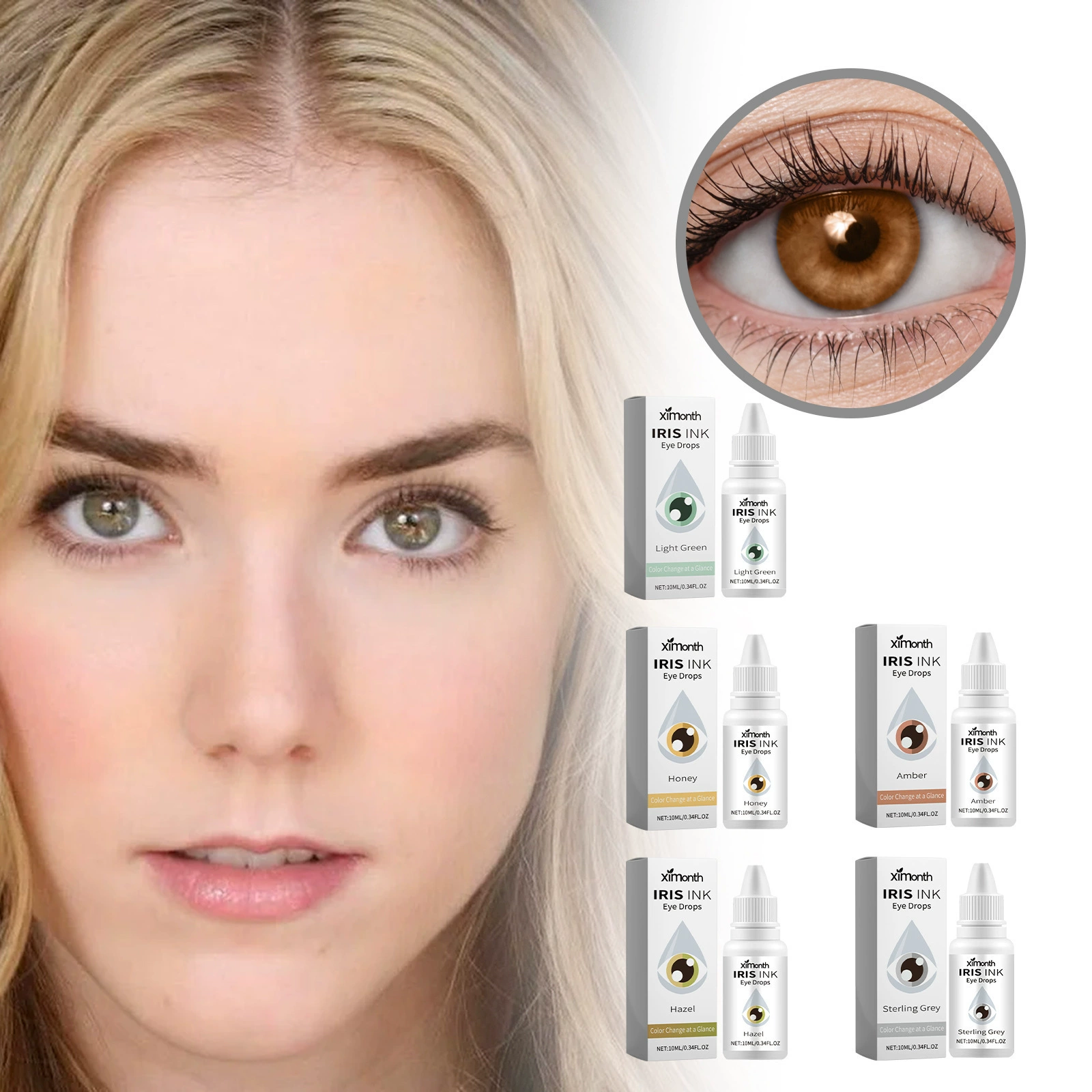 Капли для глаз Ximonth Eye Drops Gentle Care Eyes Vision Moisturizing Eye Color Eye Drops Care Solution
