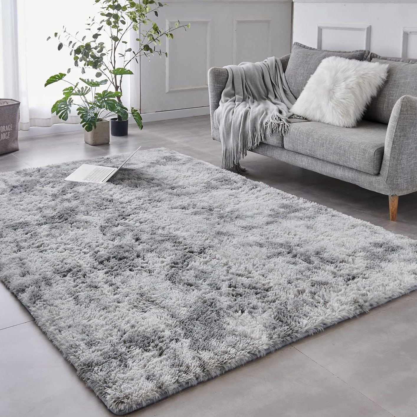 Cross-Border Nordic Silk Wool Tie-Dye Living Room Wear-Resistant and Stain-Resistant Sofa Coffee Table Carpet Bedroom Non-Slip Bedside Blanket Can Be Shipped on Behalf of Others