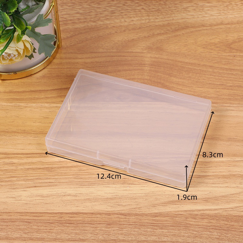 名刺の長方形のプラスチックの平たい箱の砂糖の紙のもち米の紙の包装箱の部品の箱の電子の部品の箱のカードの箱の空の箱