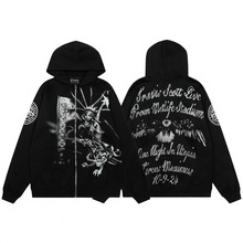 2025秋冬新款 T.S 女神恶魔字母图案圆领套头卫衣男女同款一件批