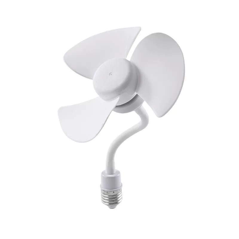 E27 screw-end mini fan three-plug integrated socket small fan socket universal kitchen special small fan fan
