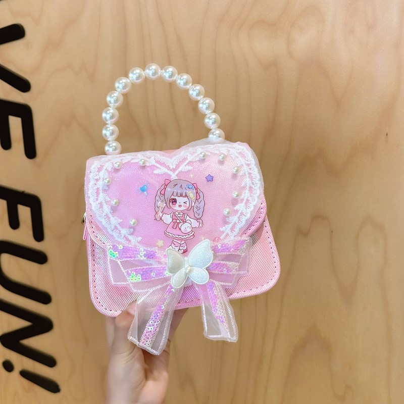 Coreano lindo bolso de niña dulce amor nicho bolso de hombro 2024 nuevo tipo de cartoon princess mochila