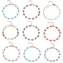 欧美时尚ins风恶魔之眼手链女彩色眼睛情侣波西米亚手串创意手饰