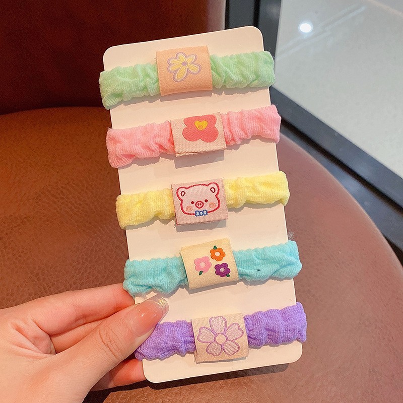 El lazo para el cabello del bebé no daña el cabello, banda de goma pequeña, cuerda para la cabeza, banda de goma elástica alta, cuerda para el cabello para niñas, tocado, accesorios para el cabello para niños al por mayor