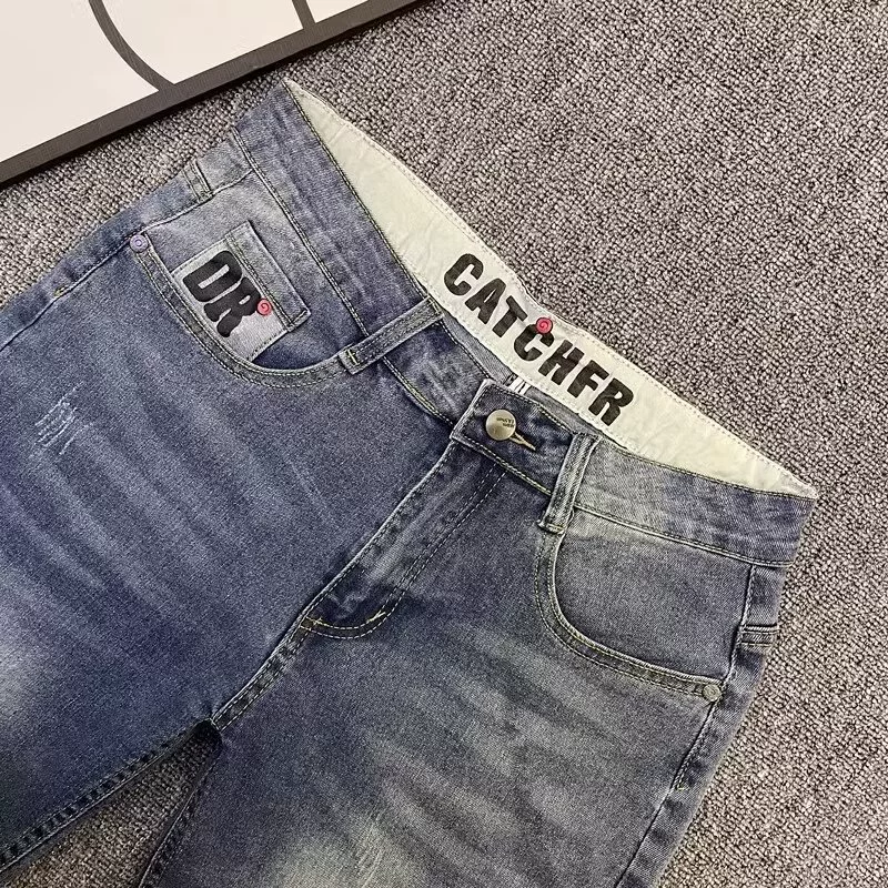 Прилив, джинсовая юбка, модные шорты, синие брюки для отдыха, slim fit