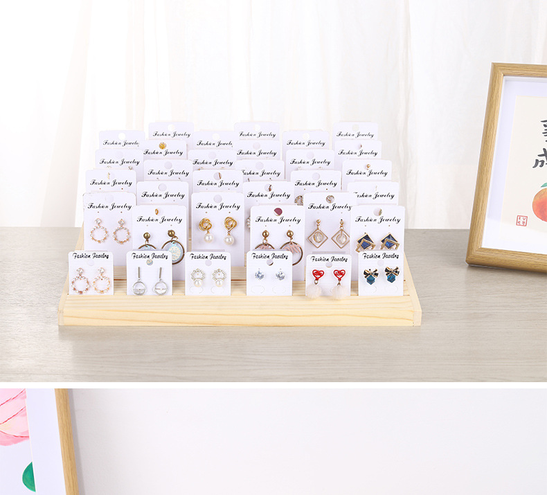 solid wood Material 1 Piece Solid Wood Simple Style Solid Color Jewelry Rack
