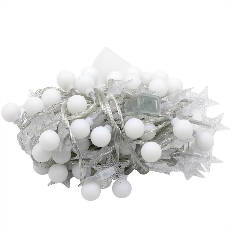 LED solar string de lámparas impermeables tienda de campaña decoración claraboyas burbujas globos estrellas al aire libre camping atmósfera lámpara de color image 6