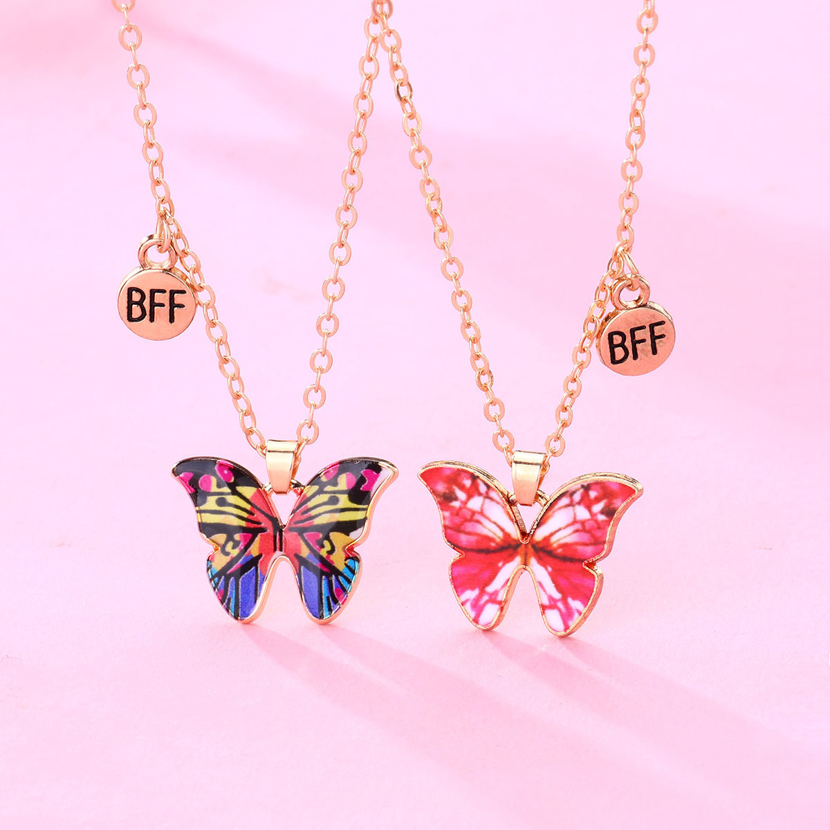 Retro Butterfly Alloy Plating Unisex Necklace