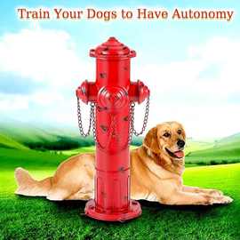 跨境热销铁艺金属仿真消防栓摆件庭院花园装饰工艺品小狗训练消防