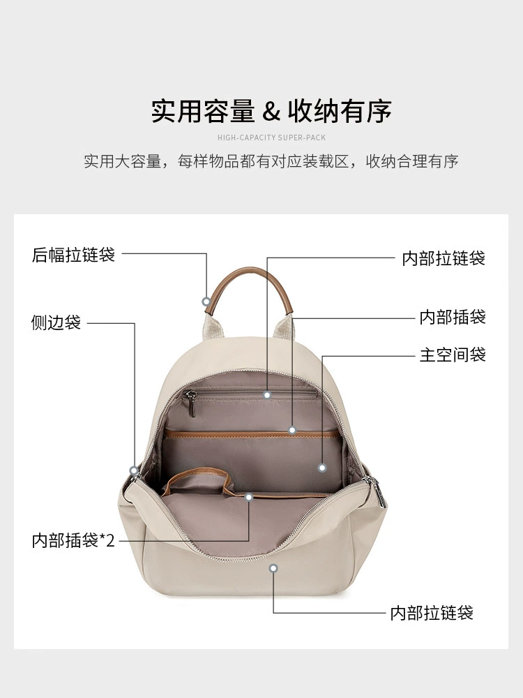 Capacious backpack, summer shoulder bag for traveling, laptop for elementary school students, school bag, for students