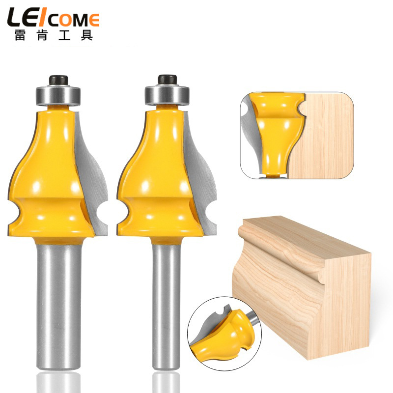 雷肯鼓式弧刀楼梯扶手刀8柄1/2柄削槽成型木工铣刀雕刻刀木工铣刀