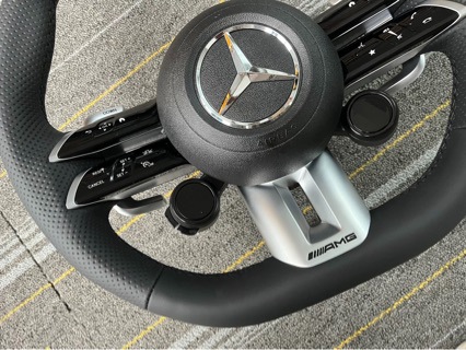 Suitable for Mercedes-Benz Amg809 Carbon Fiber Steering Wheel A-Class C-Class E-Class ml Old Model Modification and Upgrade to New Model Assembly