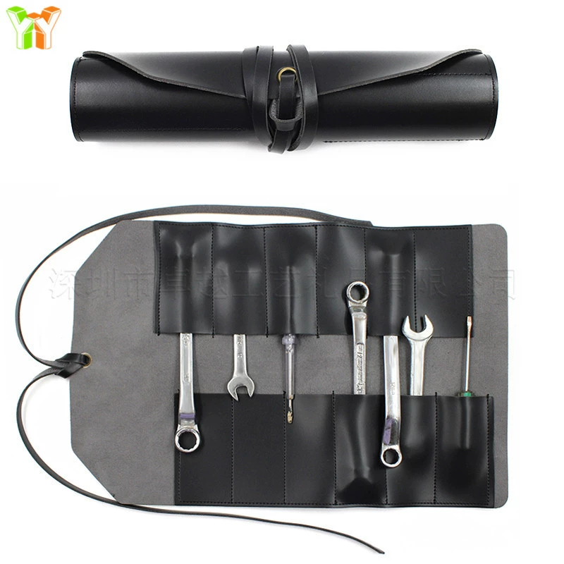 Трансграничная Amazon в наличии кожаная сумка для хранения инструментов, многофункциональная аппаратная часть, набор для хранения гаечных ключей двойного назначения