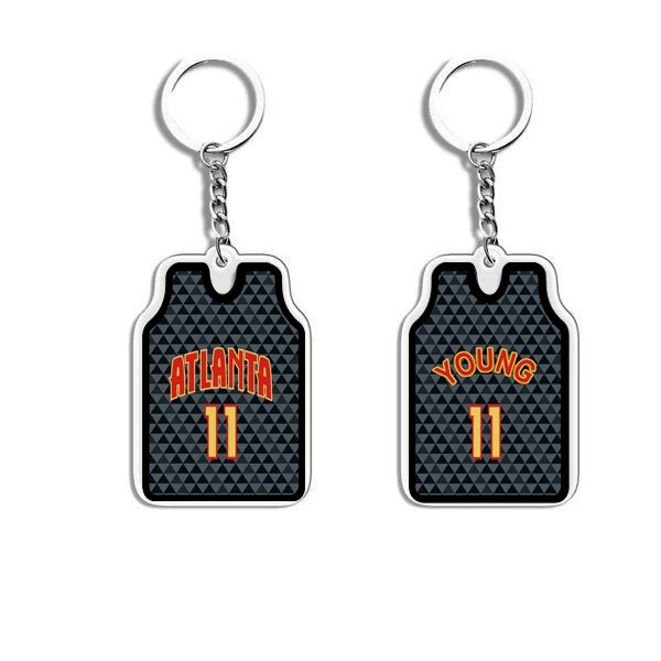 П pendant из акрилового джерси, мини униформа подвеска, 4.6×3.2 см, акрил + металл
