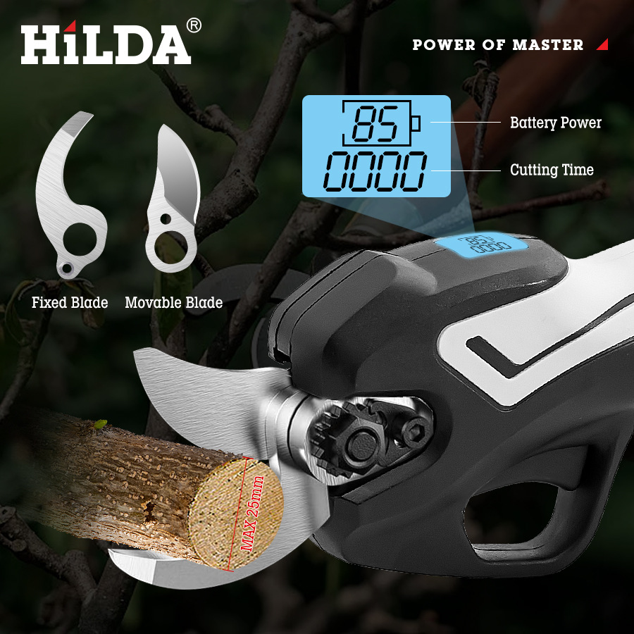 Tijeras eléctricas de batería de litio, portátiles recargables, podas domésticas, ramas, árboles frutales, tijeras de jardinería, tijeras de podar, cuchillos y ramas