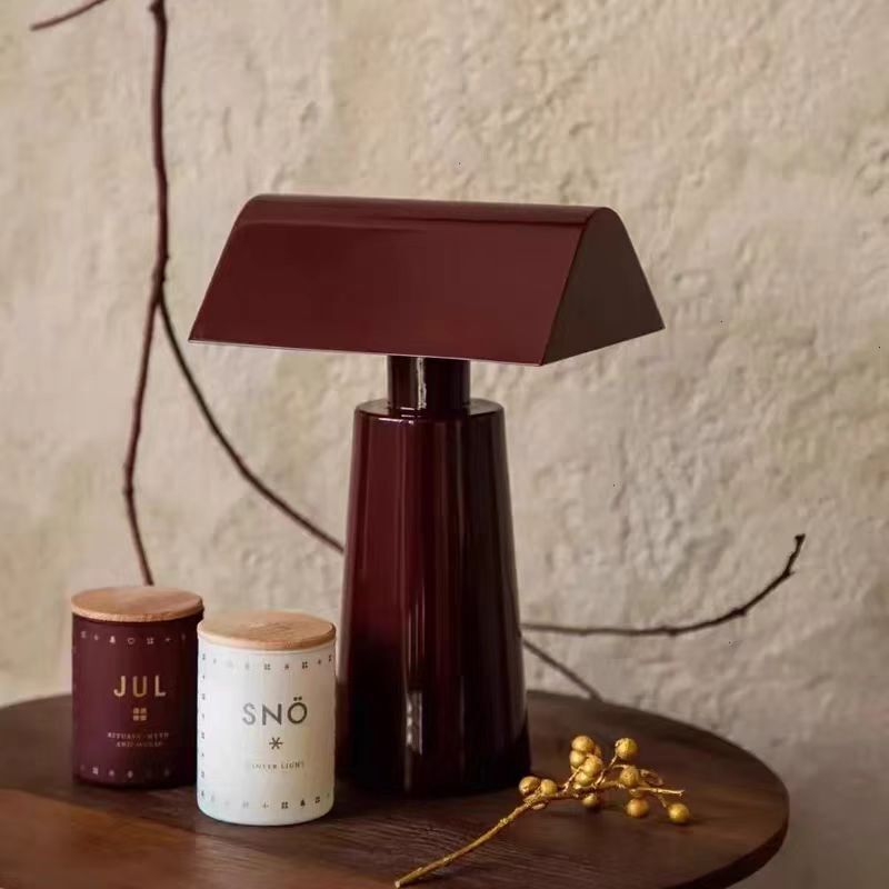 Danish Outdoor Led Light Portable Table Lamp Bedroom Bedside Table Lamp Study Room Nordic Rechargeable Atmosphere Light