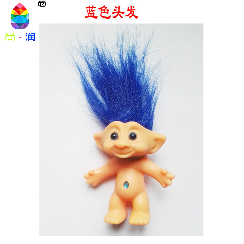 Amazon Troll retro muñeca 80 s nostálgico muñeca decoración Pelo Largo vinilo feo muñeca al por mayor
