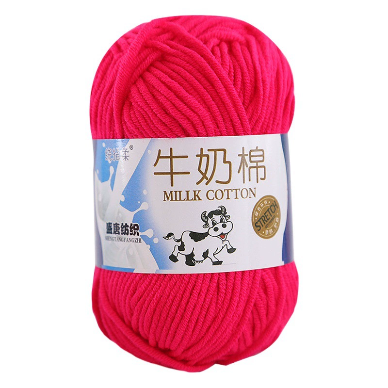 Молочный хлопок с 5 нитями Молочная хлопковая нить ручной работы из шерсти средней толщины белого цвета ручной работы ручной вязки Детский свитер шерстяной мяч оптом