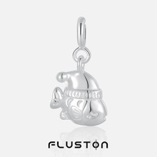 0038哭泣的鱼吊坠女气质S925纯银原创设计小众ins简约个性银吊坠