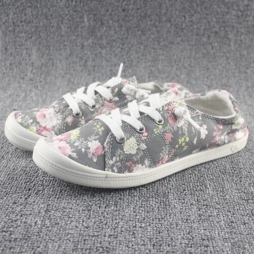 Beauty Single Spring and Summer Girls Slip-on Shoes Soft Soled Flat Heel Memory Insoles Casual canvas Shoes Large Size Shoes