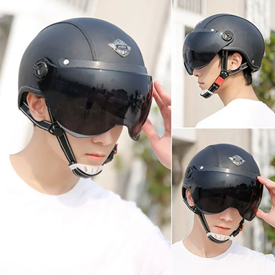 Motorcycle Harley Half Helmet, Winter: Motosiklet kaskı (dəbilqə)