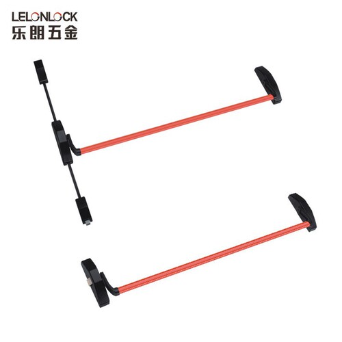 Lelang push rod lock clean door fire door lock fire door escape push rod lock flat door channel lock