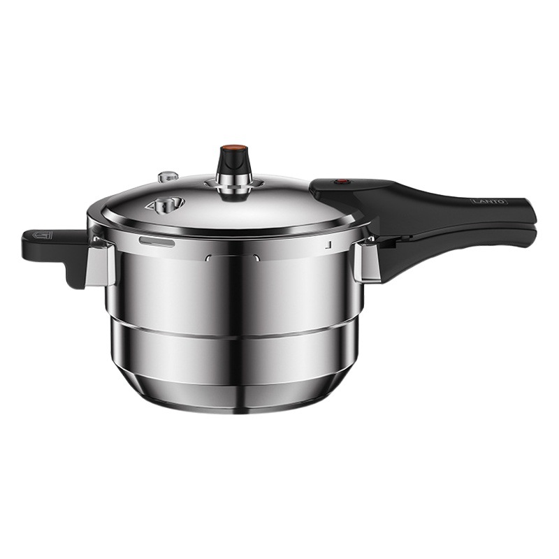 Olla a presión doméstica 22-26cm de acero inoxidable 201, a prueba de explosiones, para cocina de inducción y gas image 1