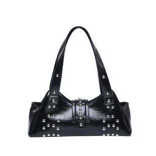 2025 Street Spring New Fashion Punk Style Shoulder Handbag European and American Rivet Small Backpack Cross-border Women's Bag