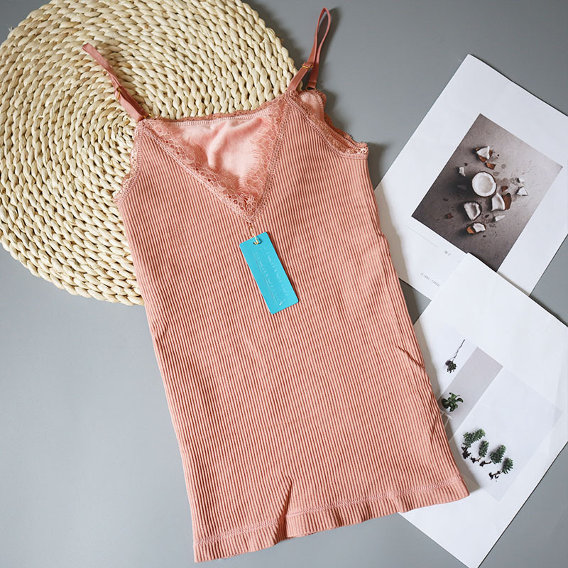 秋冬保暖背心吊带内衣学生加绒加厚修身打底无袖马甲上