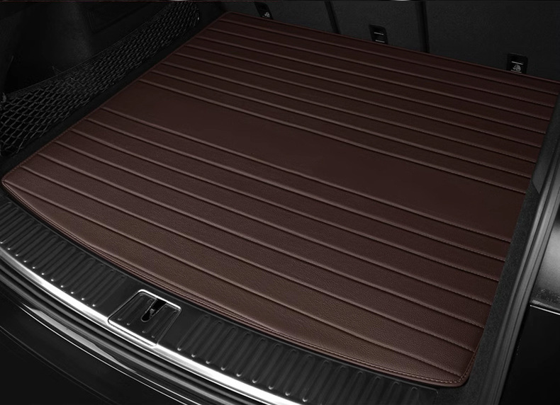 New Model Suitable for Porsche Cayenne/Macan/Panamera/Taycan/718 Car Leather Trunk Mat