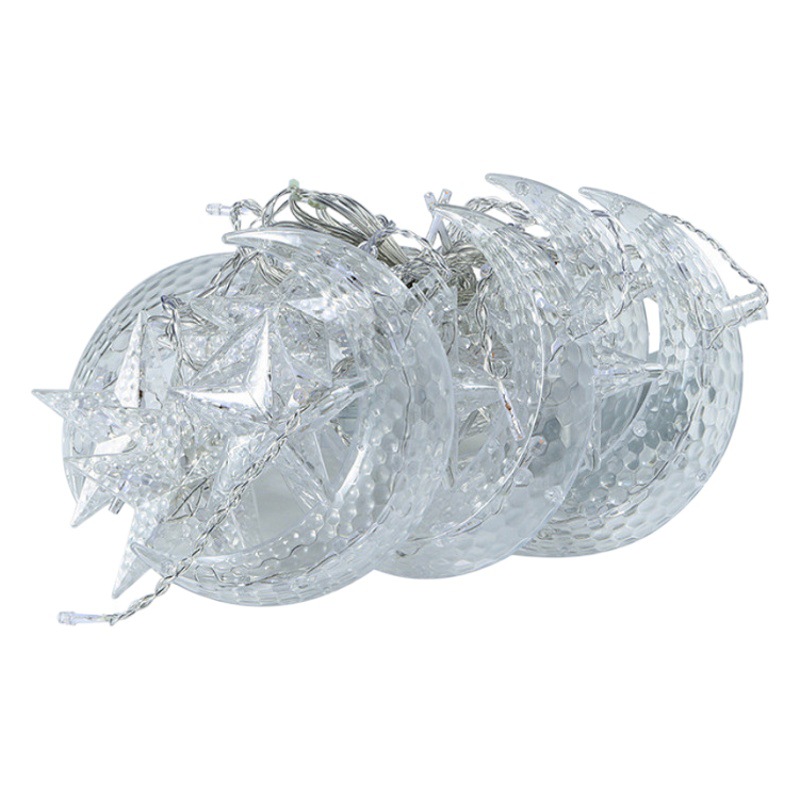 LED cortina luz vacaciones color luz noche luz atmósfera Luz Decoración Año Nuevo Cadena de luz caliente estrella Luna cumpleaños colgante