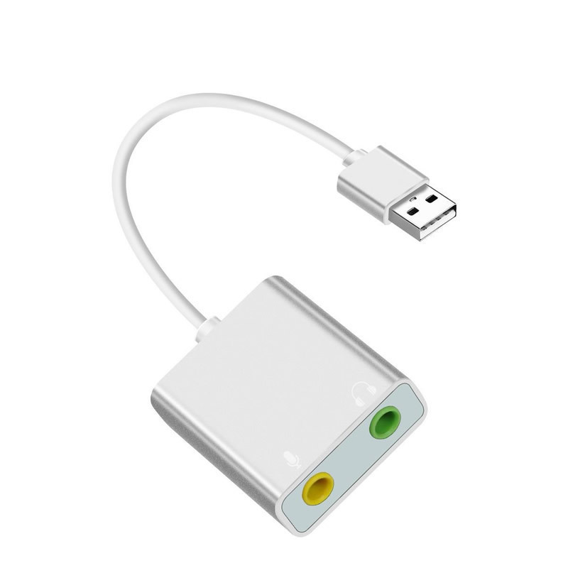 Tarjeta de sonido USB sin unidad adaptador de auriculares portátiles tarjeta de sonido externa independiente image 19