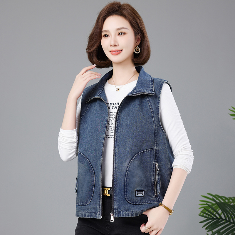 Loose casual women's vest vest vest plus size middle-aged and elderly mothers women's clothing spring delivery 7068